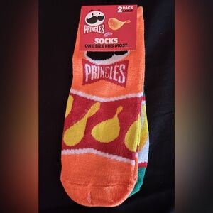Pringles Novelty Ankle Socks New 2 Pair